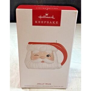 2025 Hallmark Keepsake Ornament Santa Jolly Mug Limited Edition *NEW in BOX
